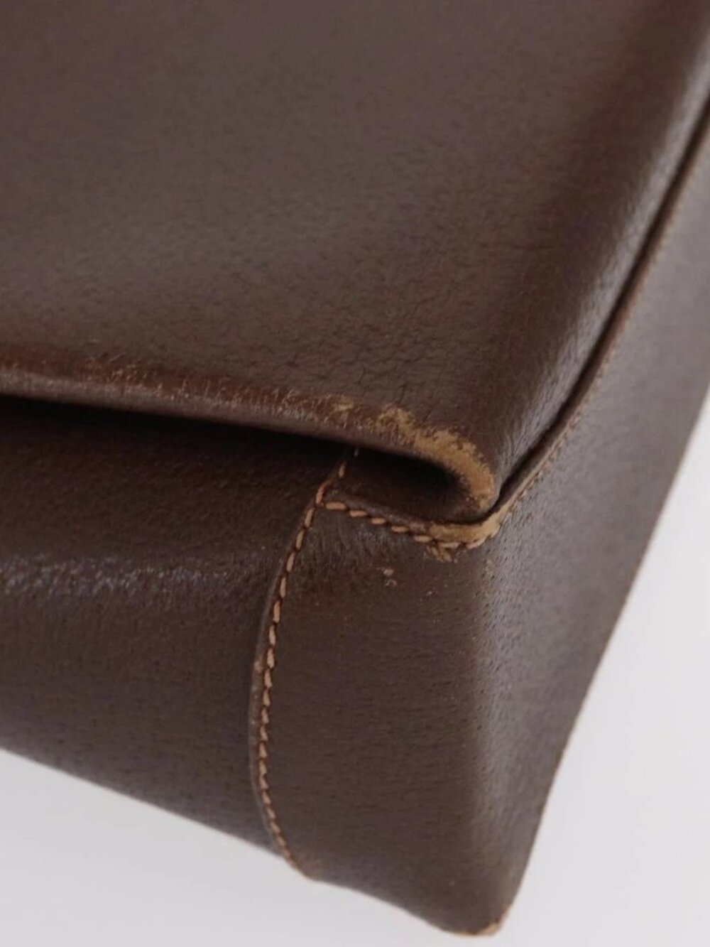 GUCCI Bamboo Hand Bag Leather Brown Gold Auth ep13180 - Picture 3 of 16